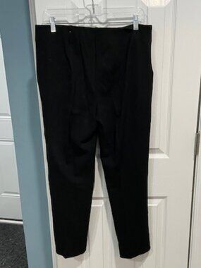 Chicos Pull On Pants Black Stretch Womens Chico's Size 1.5 (= 10)